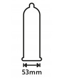 Préservatifs lubrifiés, plus épais, en latex x12 avec réservoir Extra Safe 53 mm - R416614