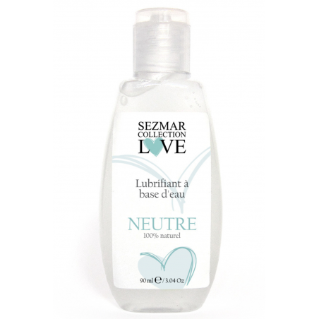 Lubrifiant à base d'eau 100% naturel Neutre 90 ml - SEZ090
