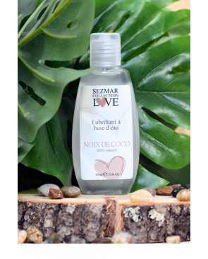 Lubrifiant à base d'eau 100% naturel Noix de Coco 90 ml - SEZ087