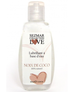 Lubrifiant à base d'eau 100% naturel Noix de Coco 90 ml - SEZ087