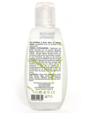 Lubrifiant à base d'eau 100% naturel Mojito 90 ml - SEZ084