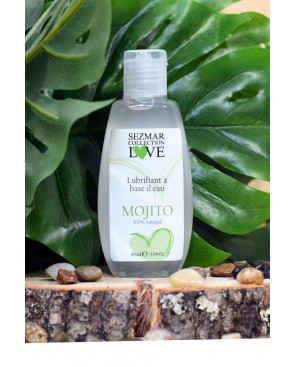 Lubrifiant à base d'eau 100% naturel Mojito 90 ml - SEZ084