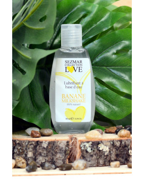 Lubrifiant à base d'eau 100% naturel Banane Milkshake 90 ml - SEZ083