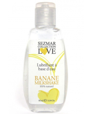 Lubrifiant à base d'eau 100% naturel Banane Milkshake 90 ml - SEZ083