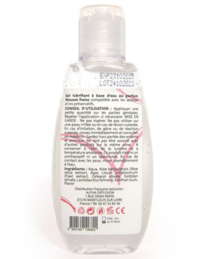 Lubrifiant à base d'eau 100% naturel Mousse fraise 90 ml - SEZ082