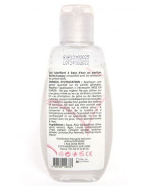 Lubrifiant à base d'eau 100% naturel Barbe à Papa 90 ml - SEZ081