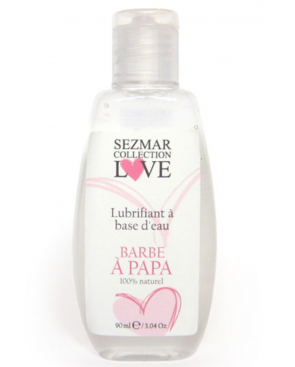 Lubrifiant à base d'eau 100% naturel Barbe à Papa 90 ml - SEZ081