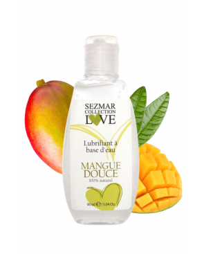 Lubrifiant à base d'eau 100% naturel Mangue Douce 90 ml - SEZ079