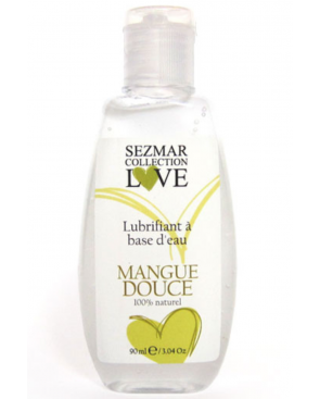 Lubrifiant à base d'eau 100% naturel Mangue Douce 90 ml - SEZ079