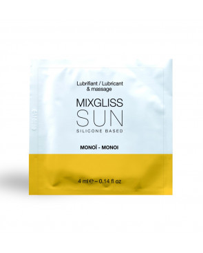 Dosette 2 En 1 Lubrifiant Et Huile De Massage Silicone Mixgliss Sun Monoï  4 ML - L6022412