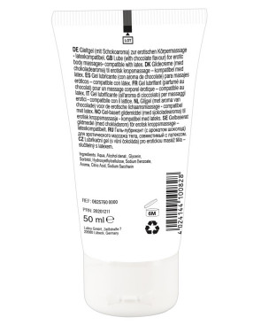 Lubrifiant et gel de massage végétalien comestible goût chocolat blanc 50ml - R625760