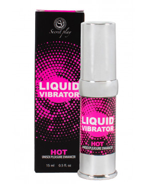 Liquide vibrant effet chauffant arôme fraise à la crème unisexe 15ml - SP5969