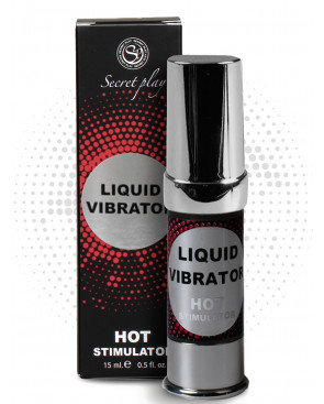 Liquide vibrant effet chauffant arôme fraise à la crème unisexe 15ml - SP5969