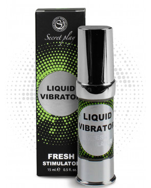 Liquide vibrant effet frais à la menthe unisexe 15ml - SP5976