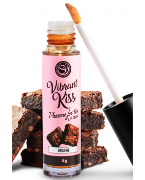 Gloss sexe oral vibrant au brownie 100% comestible - SP6553