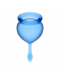 2 coupes menstruelles Satisfyer Dark Bleu FEEL GOOD - CC597822
