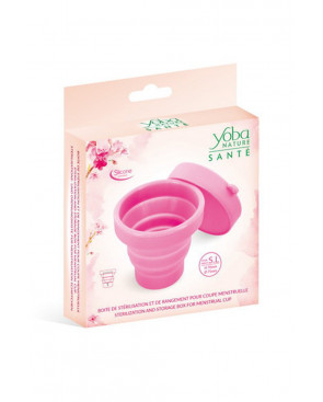 Boîte de stérilisation Rose pliable Yoba Nature - CC526005