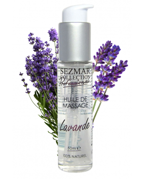 Huile de massage professionnelle Lavande 100% naturelle 50 ml - SEZ093