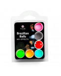 Boules de massage brésiliennes différents effets x6 - BZ3701