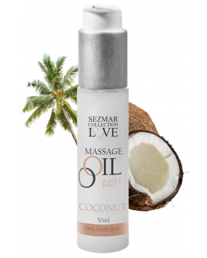 Huile de massage 100% naturelle noix de coco 50ml - SEZ076