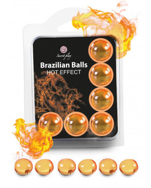 Boules de massage Brésiliennes effet chaleur x6 - BZ5752