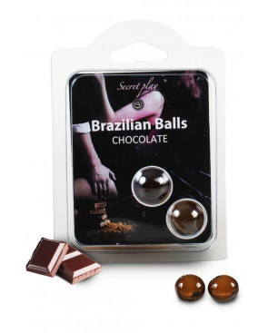 Boules de massage Brésiliennes chocolatées - BZ3857