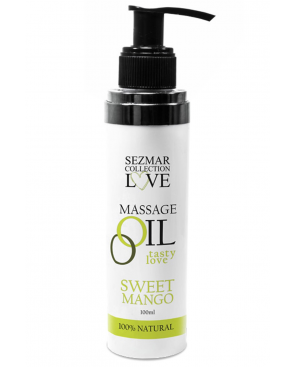 Huile de massage comestible mangue 100ml 100% naturelle - SEZ064A