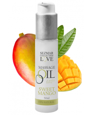 Huile de massage comestible mangue 50ml - SEZ064
