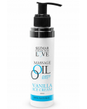 Huile de massage comestible Vanille glacée 100ml 100% naturelle - SEZ063A