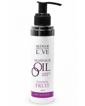 Huile de massage comestible Fruit de la passion 100ml 100% naturelle - SEZ052A