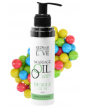 Huile de massage comestible bubble gum 100ml 100% naturelle - SEZ051A