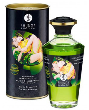 Huile chauffante bio thé vert comestible 100ml - CC812100