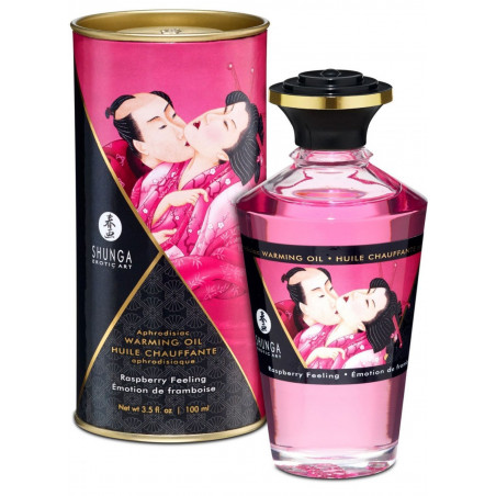 Huile chauffante framboise comestible 100ml - CC812002