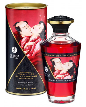 Huile chauffante cerise comestible 100ml - CC812000