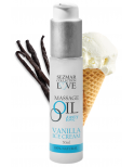 Huile de massage comestible Vanille glacée 50ml - SEZ063