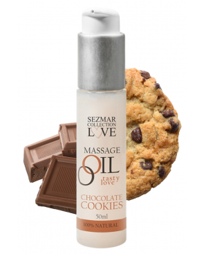 Huile de massage comestible cookie chocolat 50ml - SEZ002