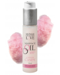 Huile de massage comestible Barbe à papa 50ml - SEZ053
