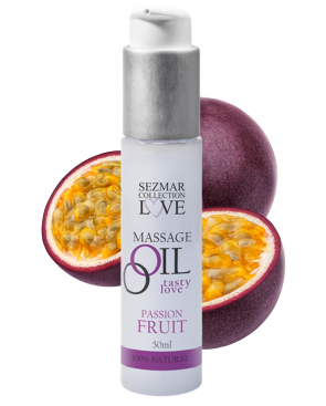 Huile de massage comestible Fruit de la passion 50ml - SEZ052