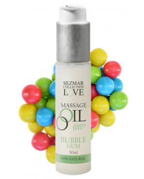Huile de massage comestible bubble gum 50ml - SEZ051