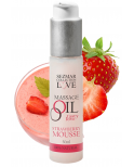 Huile de massage comestible mousse de fraise 50ml - SEZ003