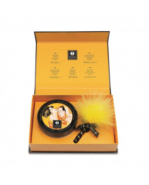 Mini Coffret poudre corporelle mangue et plumeau assorti - CC1035