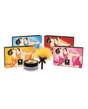 Mini Coffret poudre corporelle noix de coco et plumeau assorti - CC1103