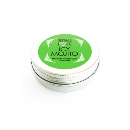 Mini Bougie de massage mojito 30ml 100% naturelle - SEZ074