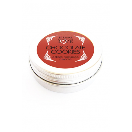 Mini Bougie de massage Chocolat Cookie 30ml 100% naturelle - SEZ068