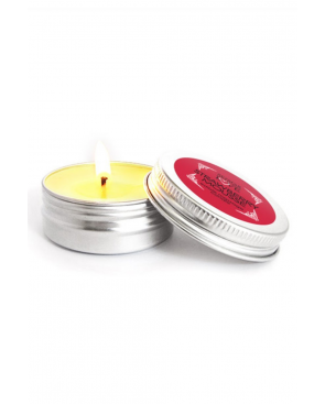 Mini Bougie de massage mousse de fraise 30ml 100% naturelle - SEZ072