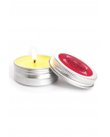Mini Bougie de massage mousse de fraise 30ml 100% naturelle - SEZ072