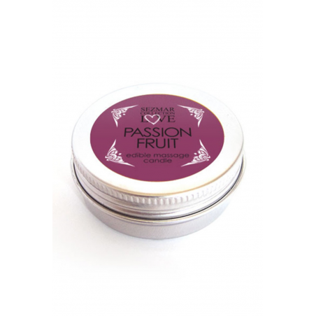 Mini Bougie de massage fruit de la passion 30ml 100% naturelle - SEZ067