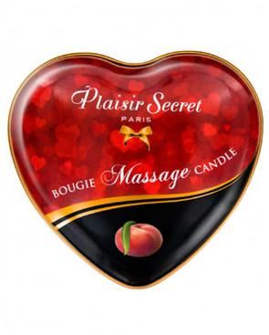 Mini bougie de massage pêche de vigne boîte coeur 35ml - CC826069