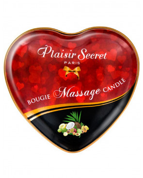 Mini bougie de massage fruits exotiques boîte coeur 35ml - CC826067
