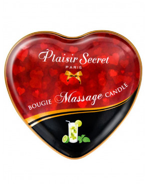 Mini bougie de massage mojito boîte coeur 35ml - CC826066